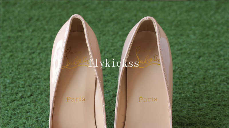 Christian Louboutin High Heels Nude Patent Women